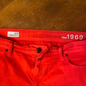 Gap legging jeans (red)